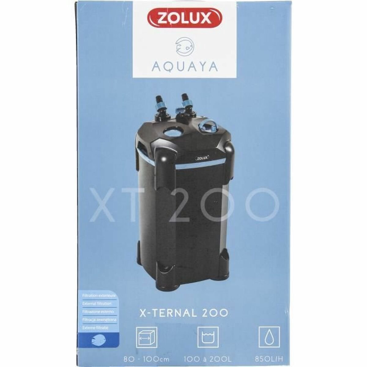 Extern filter - Zolux - Xternal 200 - Voor aquaria van 100 tot 200 L - Debiet 850 L/u - 9.3W thumbnail 2