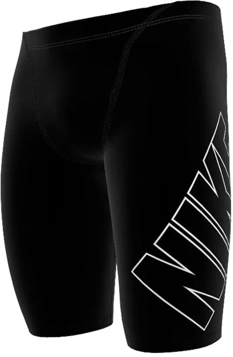 Nike Swim Hydrastrong Multi Print Jammer Man Zwart