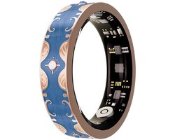 WizBay Premium Select® Bohemian Smart Ring - Sapphire Blue - Hartslag, Slaap en Zuurstofmeting - Activiteitstracker - Maat 9