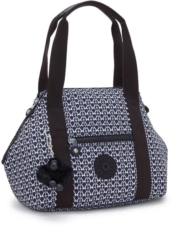 kipling sac à main sac à épaule bandoulière Basic Print Art Mini Handbag Signature Print bleu marine
