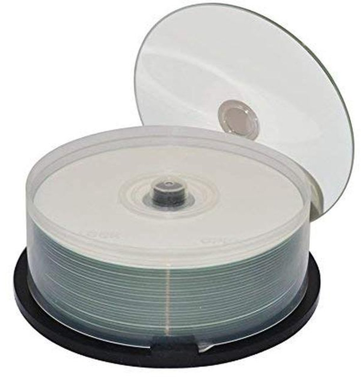 25 Stuks CD-R White Top 52x in Cakebox – Hoogwaardige Blanco Media