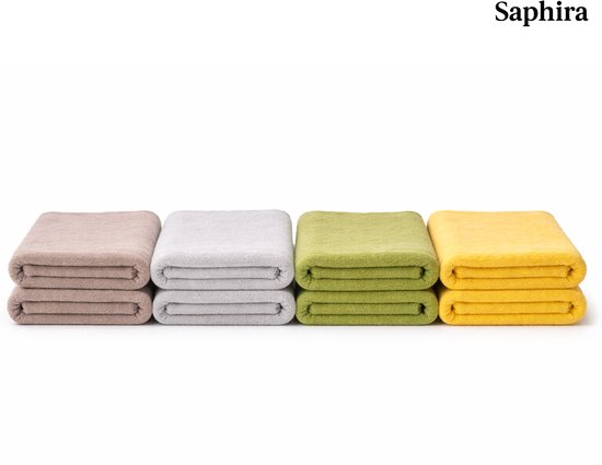 Saphira ESSENTIALS Baby Aankleedkussenhoes Badstof - Groen - 50x70 cm - Zacht & Absorberend - 2 Stuks — afbeelding 2