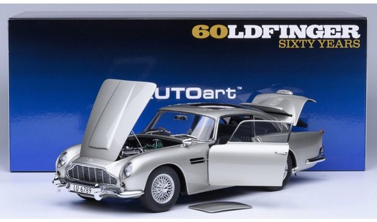 AUTOart 1/18 Aston Martin DB5 ダイキャストモデル Aston Martin DB5 Goldfinger (+ Weapons) - 1:18 - AUTOart | bol