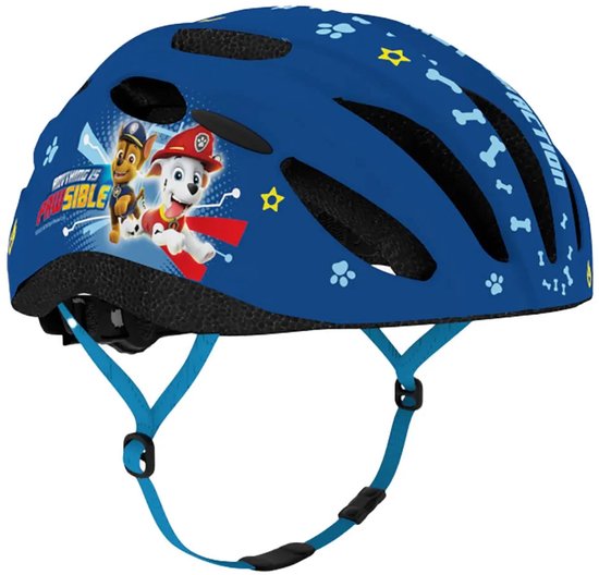 Casque Vélo Enfant Paw Patrol Boys – Vert Bleu – 48-52 Cm – Chase, Rubble, Marshall – Dès 2 Ans