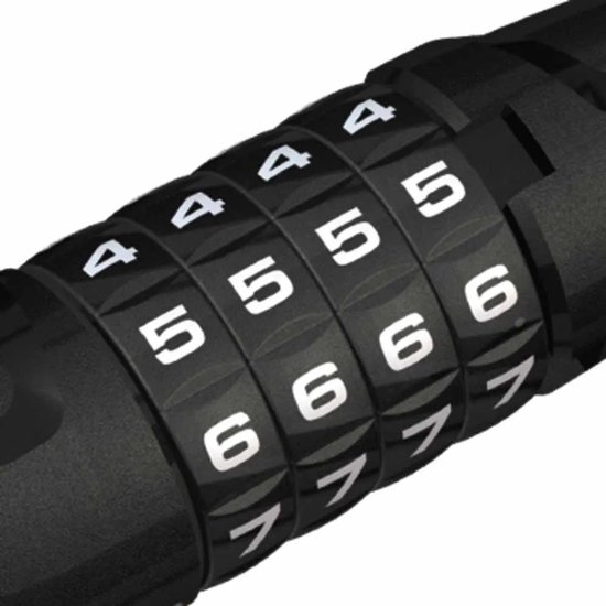 Abus - Numero - kabelslot met cijfercode - 5510C/180 zwart van ABUS — afbeelding 2
