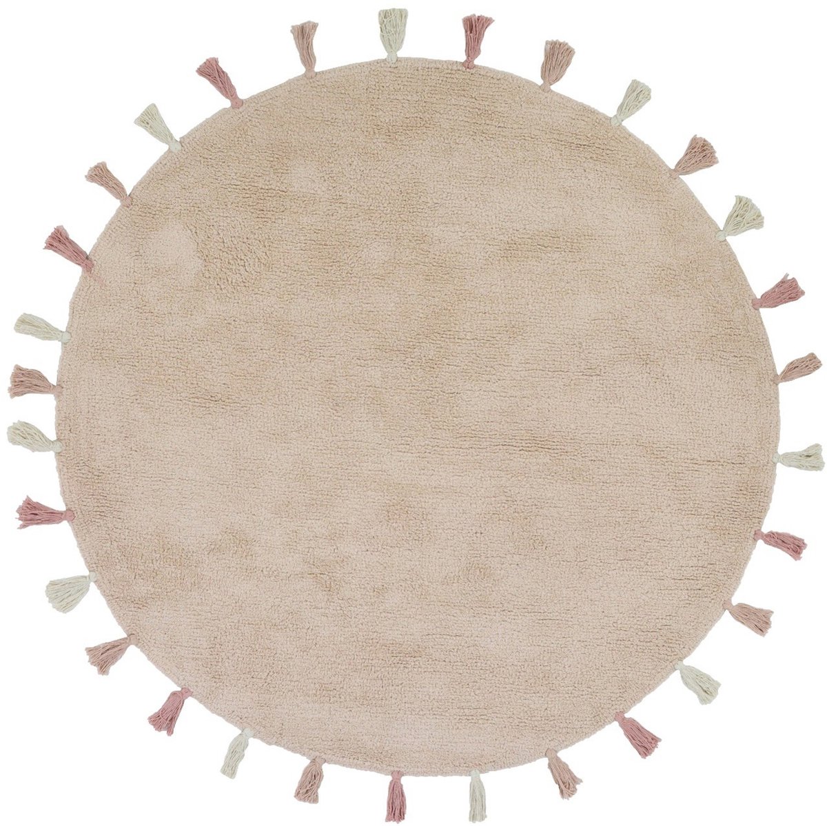 Tapis Petit Sara Vloerkleed - 130 x 130 cm - Roze