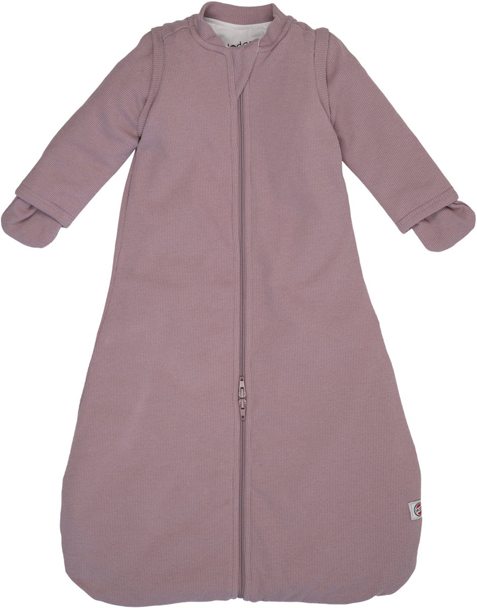 Lodger Hopper Rib Winterslaapzak met Afritsbare Mouw 80 cm 3,3 TOG