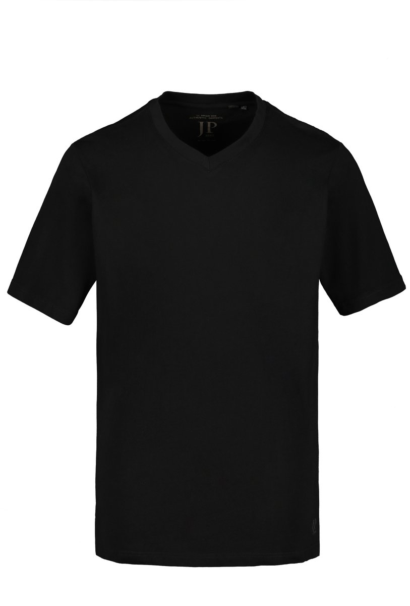 JP 1880 - Heren - T-shirt basic V-hals - Zwart - Maat 4XL