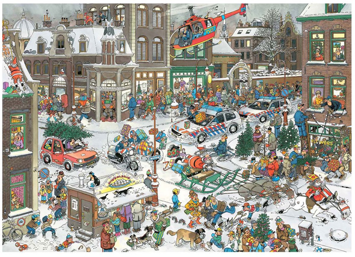 Jan van Haasteren - Kerstmis - 1000 stukjes puzzel - Legpuzzel — afbeelding 5