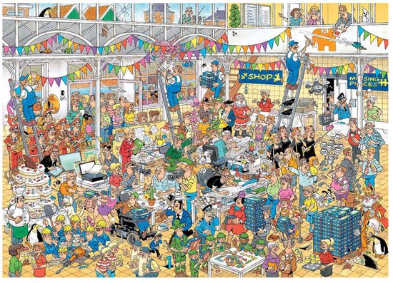 Jan Van Haasteren - JVH Studio 10 jaar - 1000 Stukjes puzzel - Legpuzzel