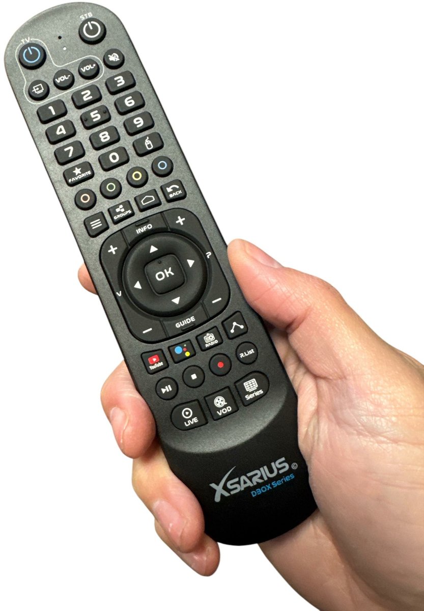 Afstandsbediening voor Xsarius DBOX OTT, Xsarius Dbox 2 OTT en Qsmarter REBORN