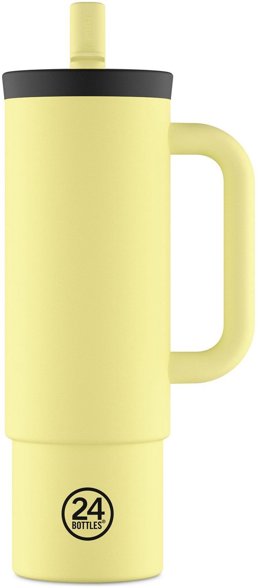 24Bottles Straw Drinkbeker 800 ml Capaciteit - citrus