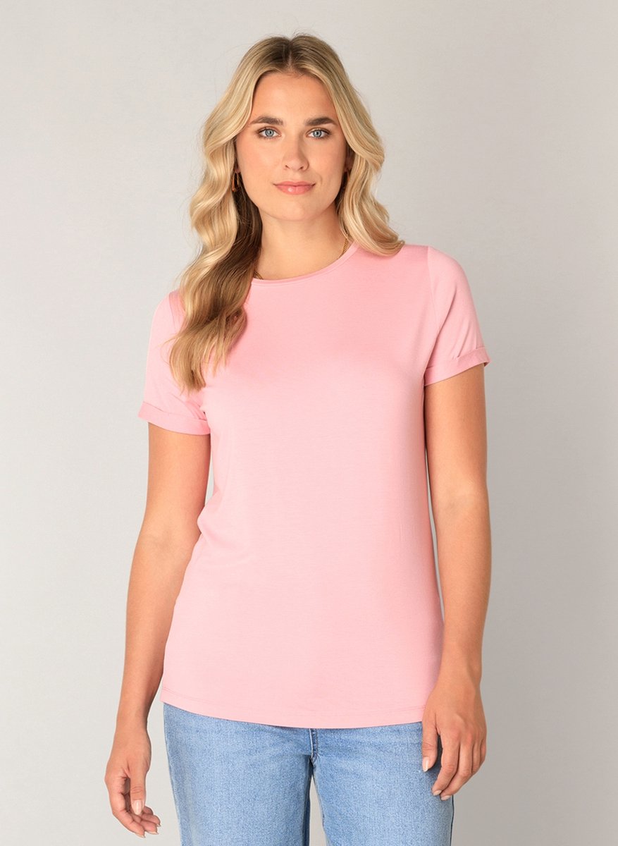 BASE LEVEL Yalba T-Shirt - Soft Pink - maat 40