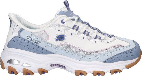 Baskets Skechers Hands Free Slip-Ins d'Lites pour femme - Bleu blanc - Taille 40