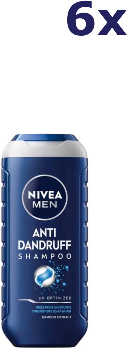 6x Nivea Shampoo Men – Anti Roos Power 250 ml