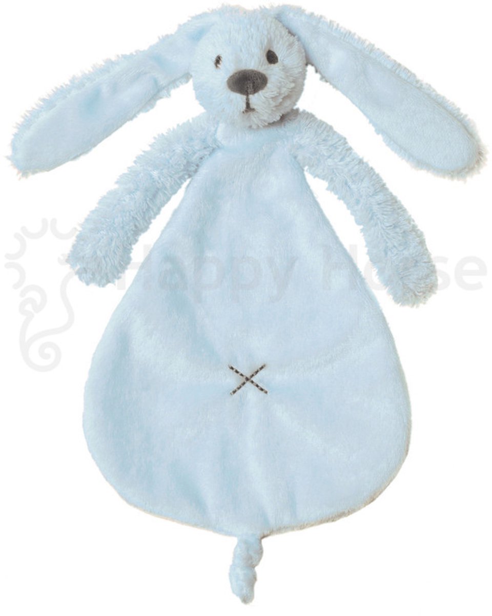 Happy Horse Konijn Richie Knuffeldoekje - Blauw - Baby cadeau — afbeelding 2