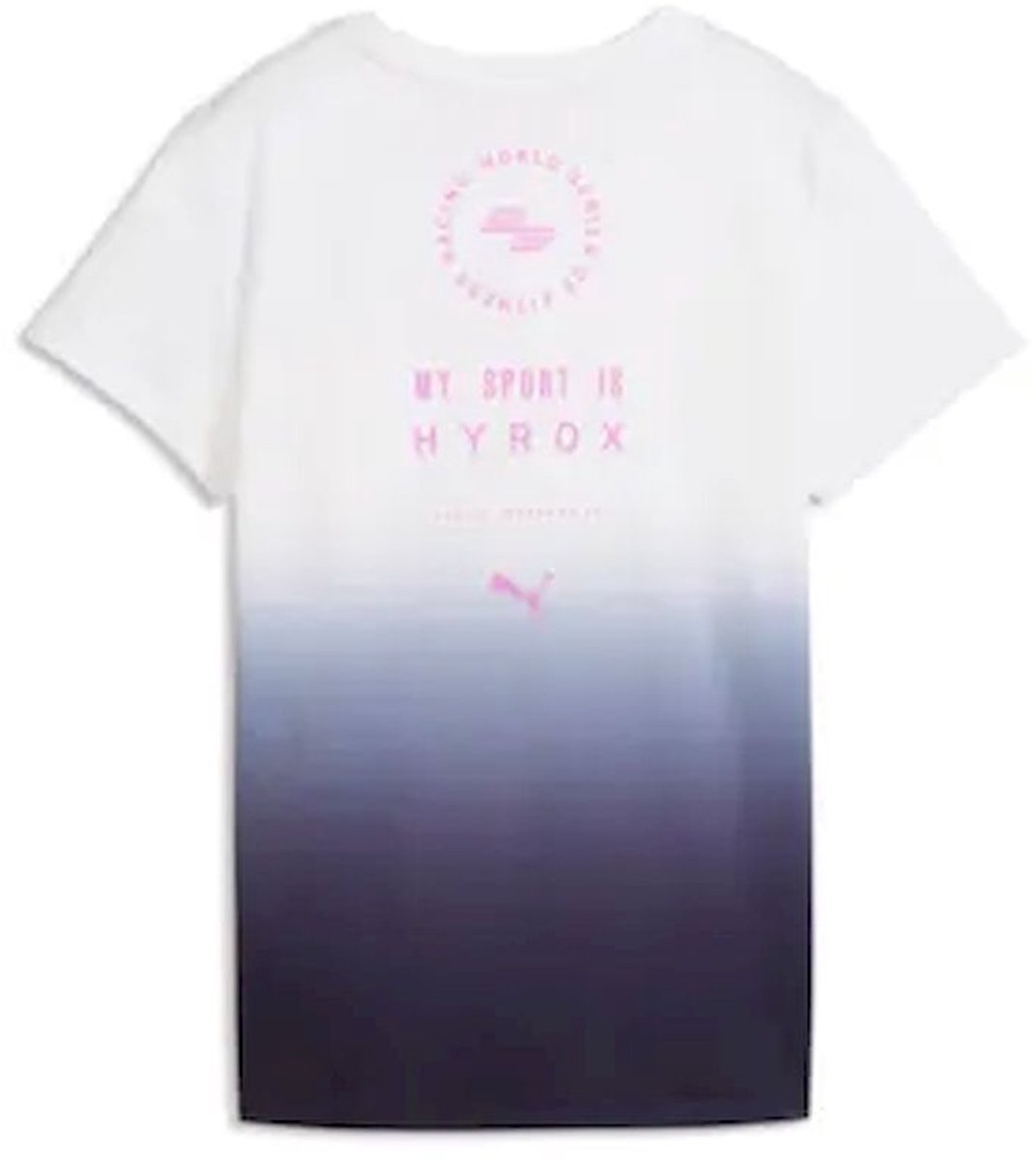 PUMA w puma x hyrox poly graphic tee Training t-shirt korte mouw dames Wit
