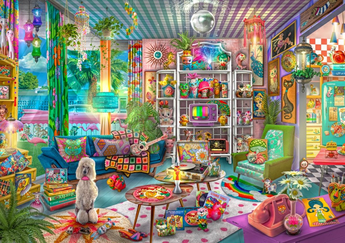 Bluebird Puzzle fantasie Kitschy Cute Collector - 2000 stukjes.