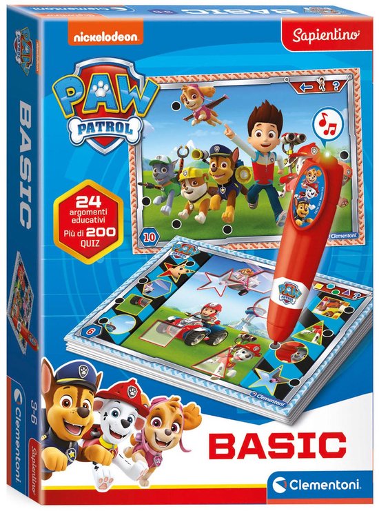 Clementoni Spelend Leren - Interactieve Pen Paw Patrol - Meer dan 200 Educatieve Quizzen - Educatief Speelgoed 3-6 Jaar