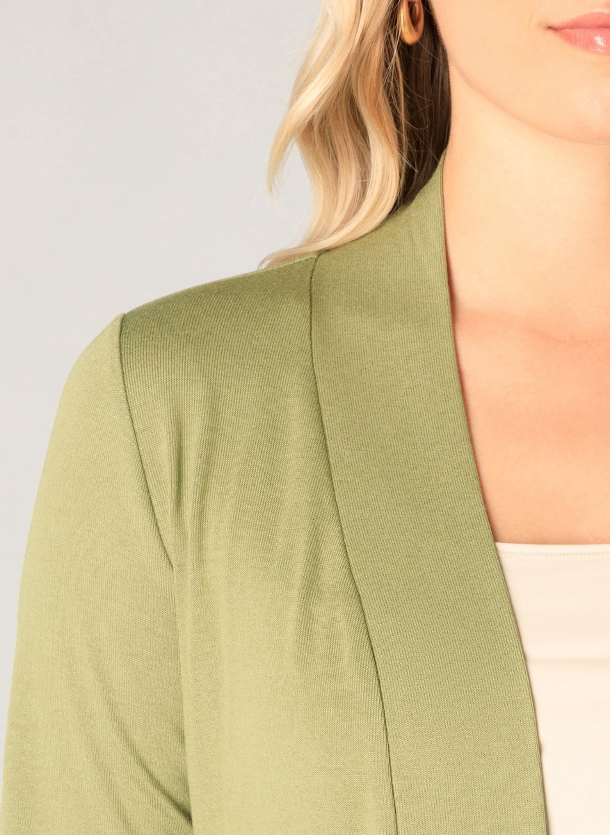 BASE LEVEL Yayla Long Vest - Green - maat 44