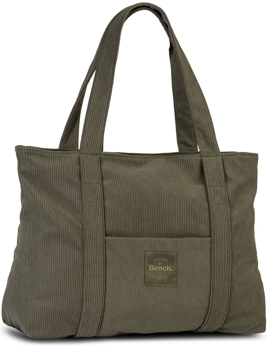 Bench Corduroy Schoudertas Shopper Olijf