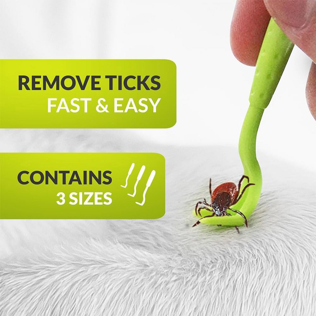 Tick Pliers en Tick Remover Set van 3 voor Huisdieren