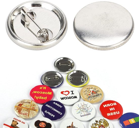 500 stuks 44 mm DIY badges badges badges, geschikt voor kleding en huisdecoratie, knutselen, doe-het-zelf activiteiten