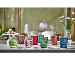 Royal Leerdam - Starla Match & Color - Waterglazen set - 4 delig - 35 cl - Blauw/Groen - Glazen - Waterglas