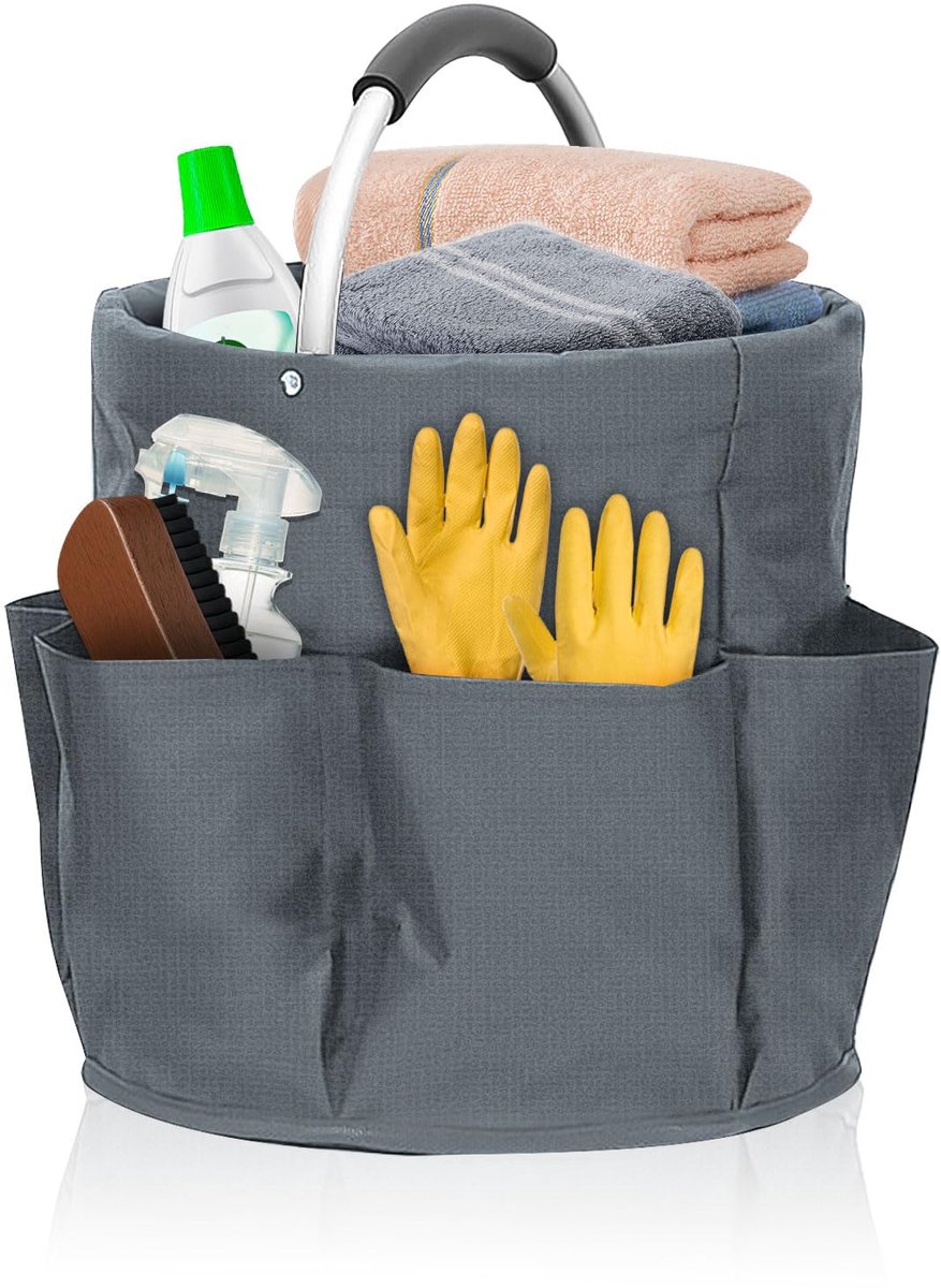 Unyqoos® Ruime en draagbare opbergmand met vakken voor huishoudelijke organisatie