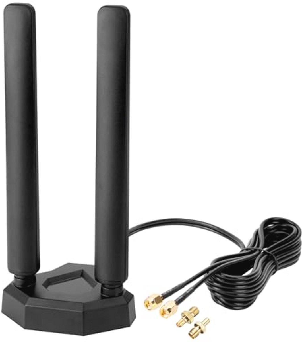 4G LTE/5G Sub-6 Antenne SMA TS9 Stekker Breedband 8 dB 600-3980 MHz Ronde Antenne met Magnetische Voet