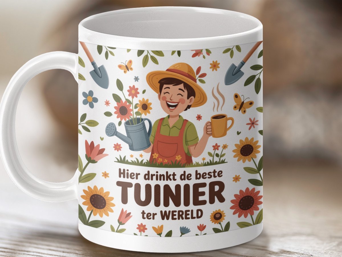 Mok Beste Tuinier ter Wereld, Grappige Tuinier Mok, Cadeau voor Tuinier, Tuinieren Koffiemok, Tuin Liefhebber Mok, Bloem Tuin Mok