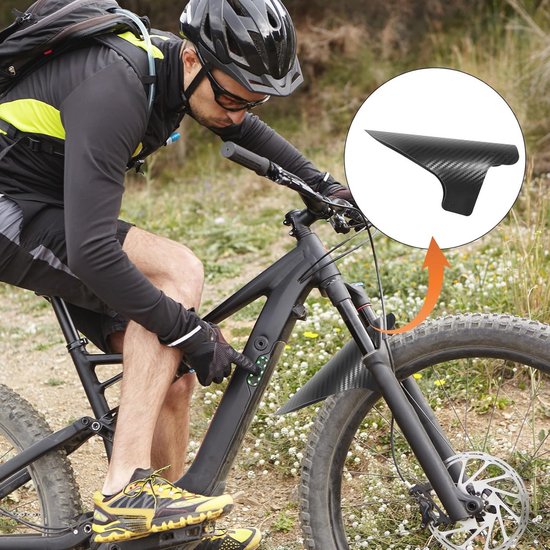 Verstelbare zwarte fietskappen set 2x voor 29 inch mountainbikes en fatbikes met schijfremmen