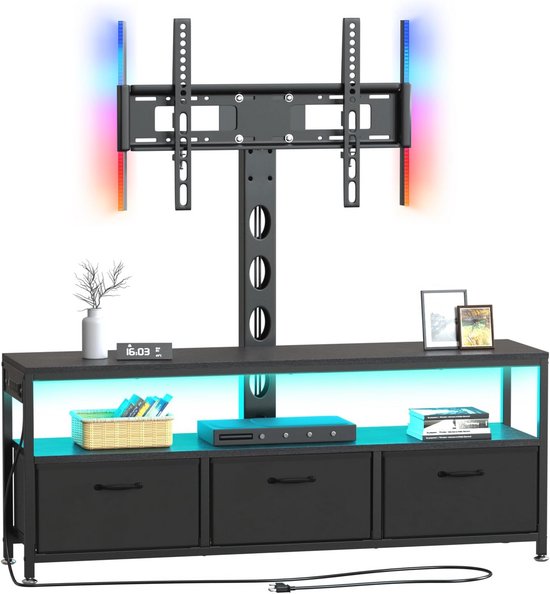 TV-meubel, industriële stijl TV-meubel 175cm met LED-verlichting