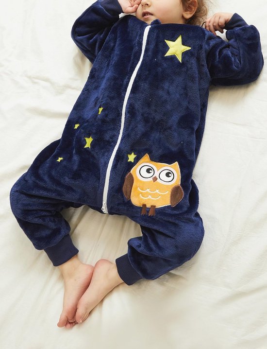 SEAUR Babypyjama flanel slaapzak met voeten 3,0 TOG
