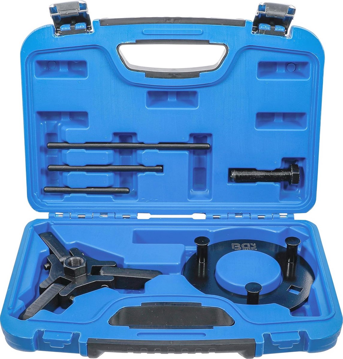 Poelieschijftrekker en montageset - 6-dlg. voor GM, Chrysler, Ford, Mitsubishi