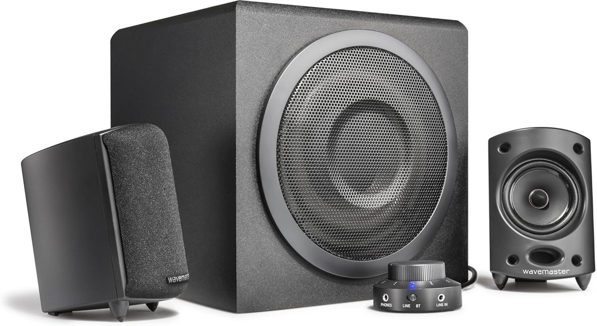 Draadloos 2.1 Luidsprekersysteem met Bluetooth voor TV, Tablet, Smartphone en PC - 65 Watt