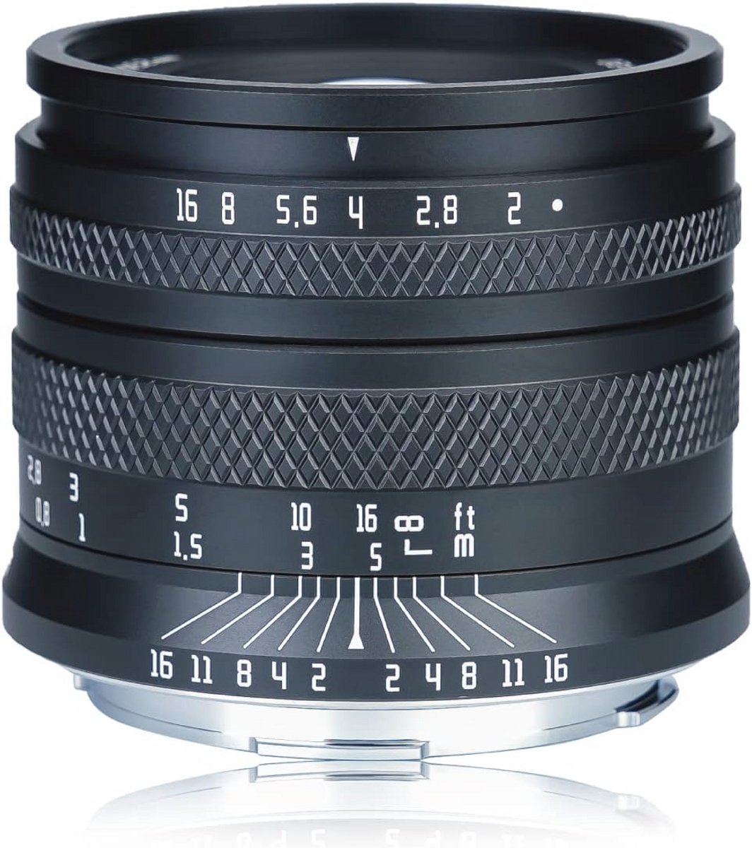 50 mm F2.0 Handmatige Full-Frame Lens voor Spiegelloze Camera's - Groot Diafragma & Creatieve Opnamemogelijkheden