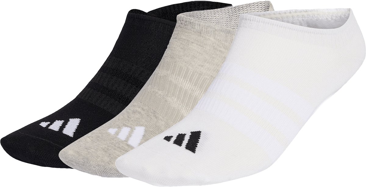 3 pairs of adidas THIN&LIGHT SPORTSWEAR NO SHOW SOCKS Multicolor