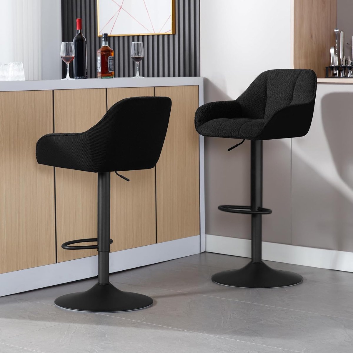 Barkrukken Set van 2 – Met Rugleuning – Industrohome