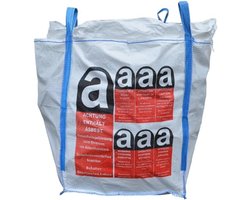 Asbest Big Bag 90x90x110 cm - 1000 kg draagvermogen - Afvalcontainer voor asbestverwijdering
