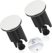 2 bouchons de lavabo - Bondes - bouchon de baignoire - bouchon de vidange - bouchon de vidange - bouchon de vidange d'évier - bouchon de vidange d'évier - bouchon de vidange d'évier pour tous les lavabos et bidets courants
