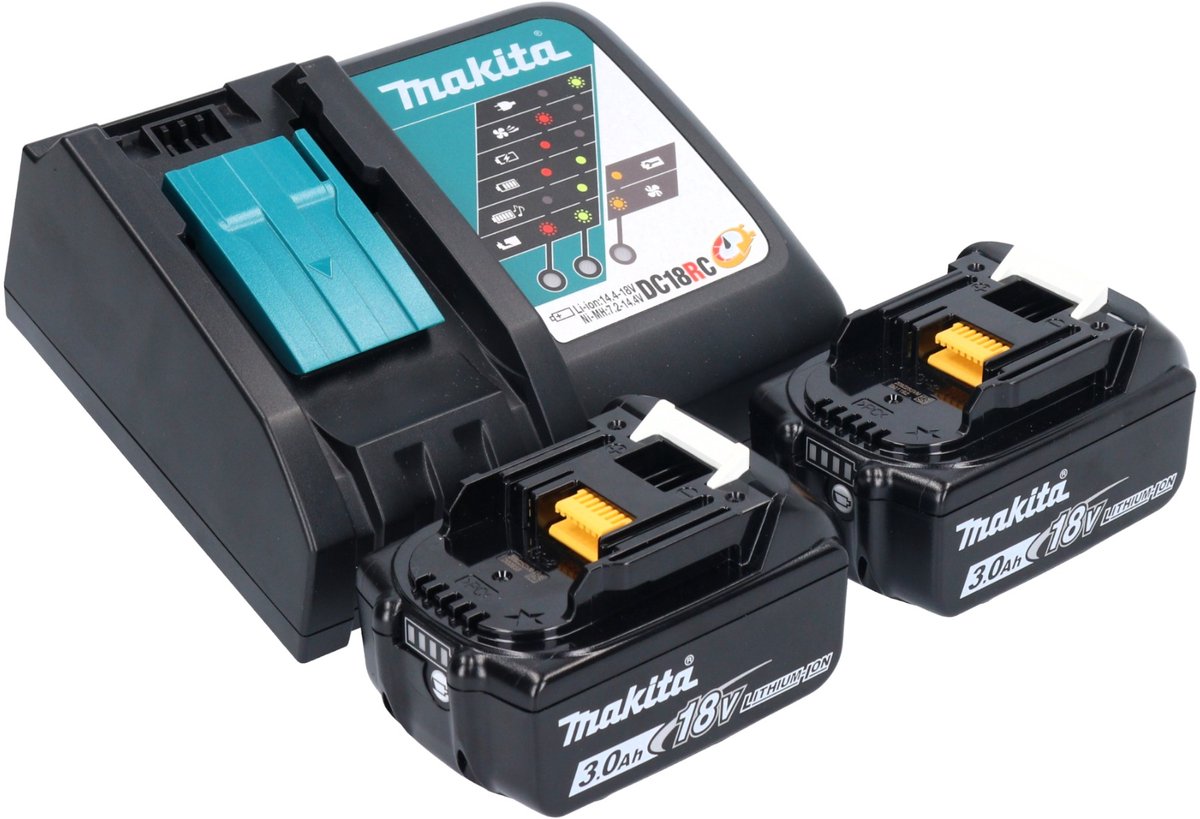 Makita DHP490RFX3 18 Volt accu LXT klopboormachine met 74 delige bitset in koffer en 2x 3.0Ah li-ion accus en lader – foto 7
