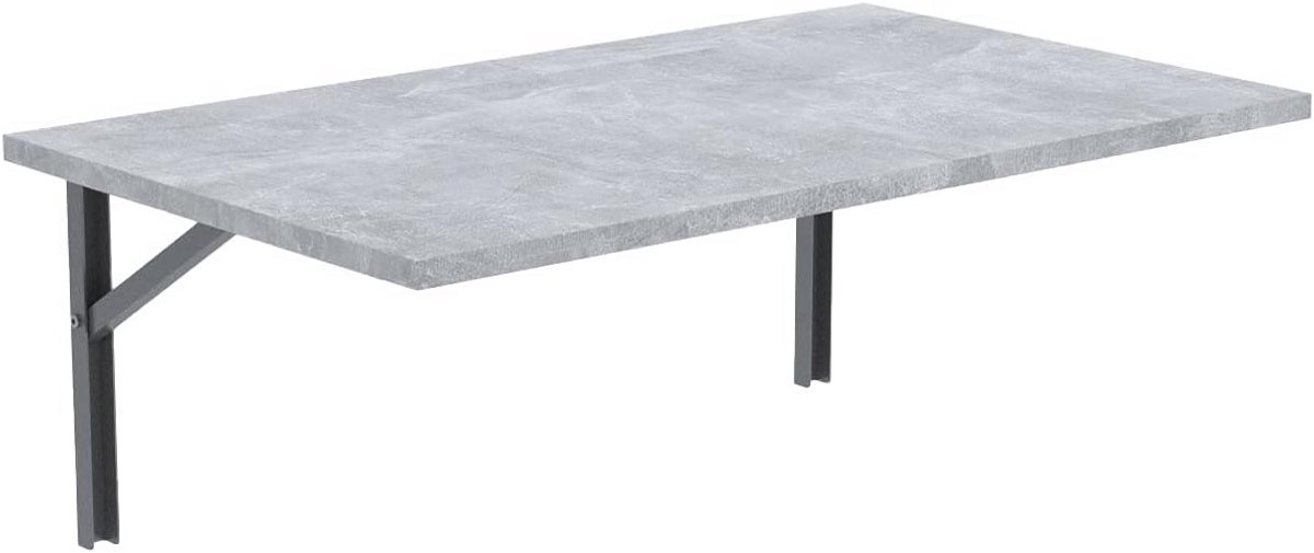 Opklapbare Wandtafel - Ruimtebesparend Inklapbureau Muur - Rechthoekig 80cm x 50cm