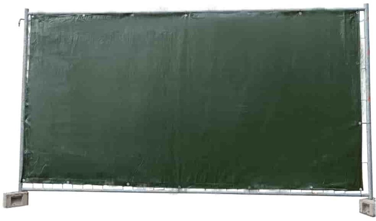 Bouwhekzeil 160g/m² groen PE 1,76m x 3,41m