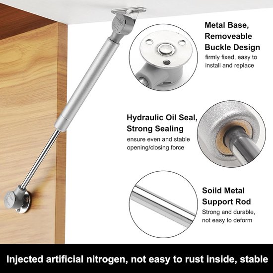 2Pcs 7"/180mm 45Ib/200N/20kg Car Lift Supports Gas Struts Gas Springs - View #12