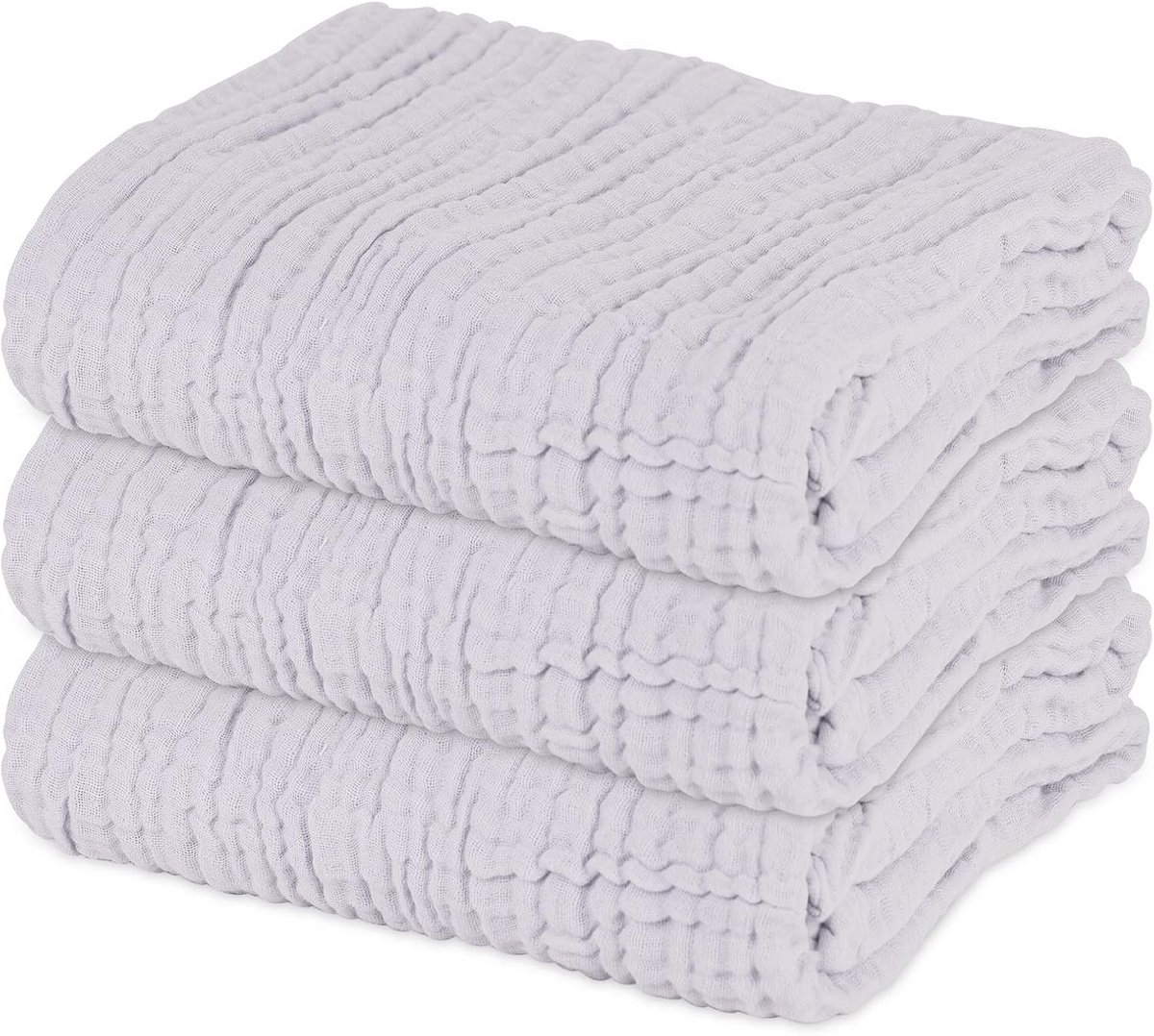 Babyhanddoeken Mousseline - 3 Stuks Ultra Zachte Katoenen Badhanddoeken voor Pasgeborenen
