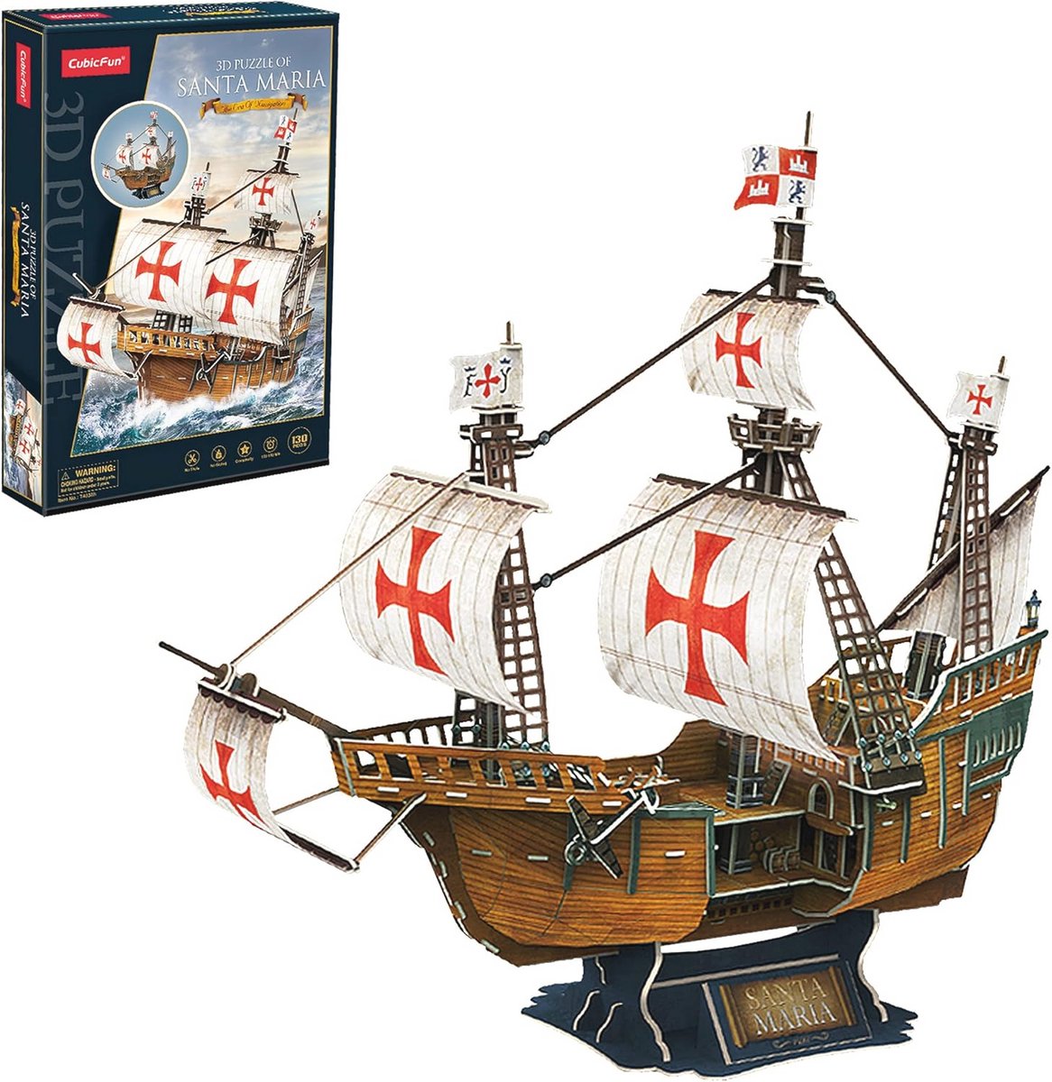 3D Puzzel Scheepsmodel - Bouwpakket voor Volwassenen en Kinderen - 248 Stukjes