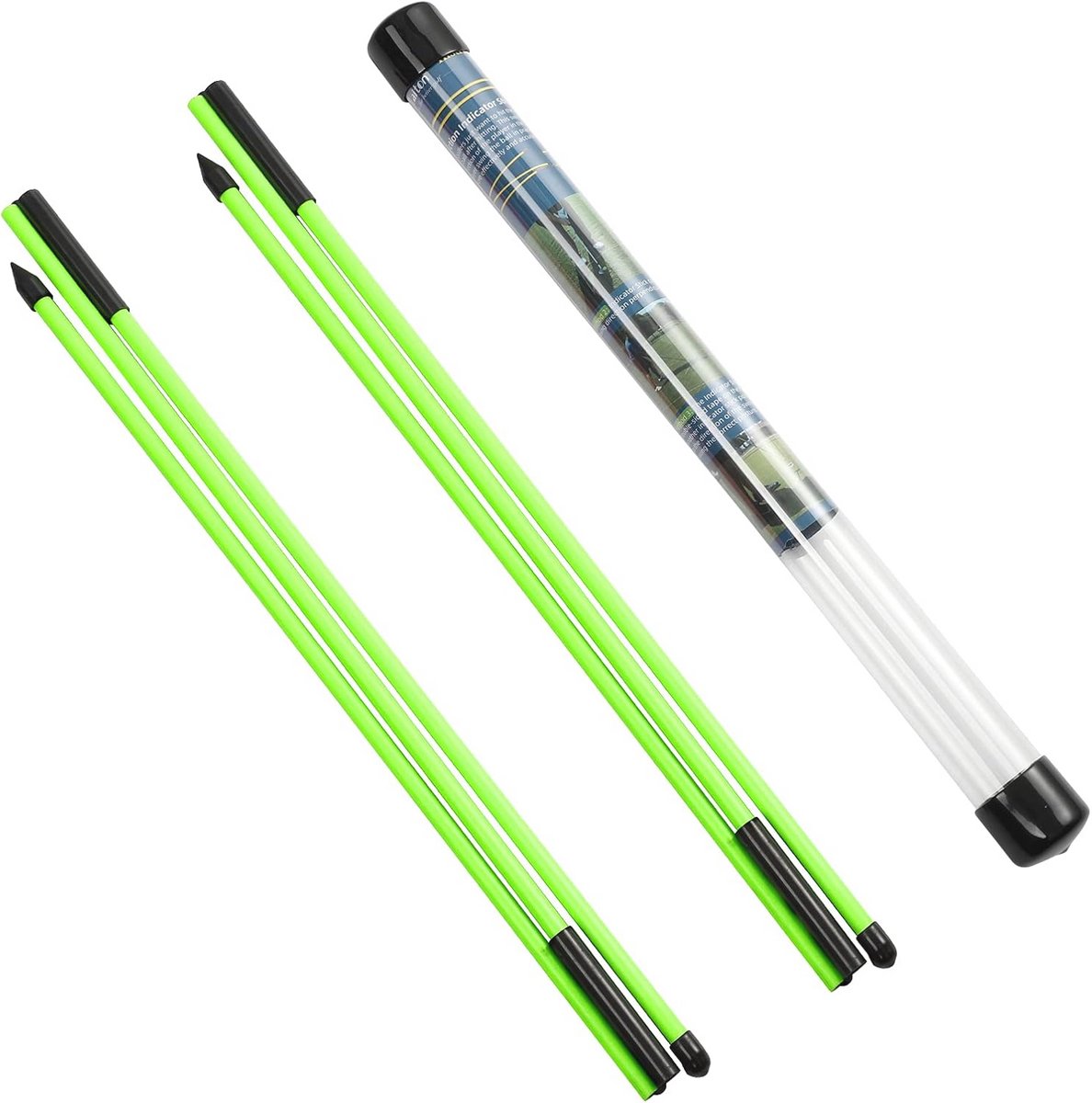 Golf Uitlijning Sticks - 2 Pack Inklapbare Oefenstokken voor Aiming en Putting