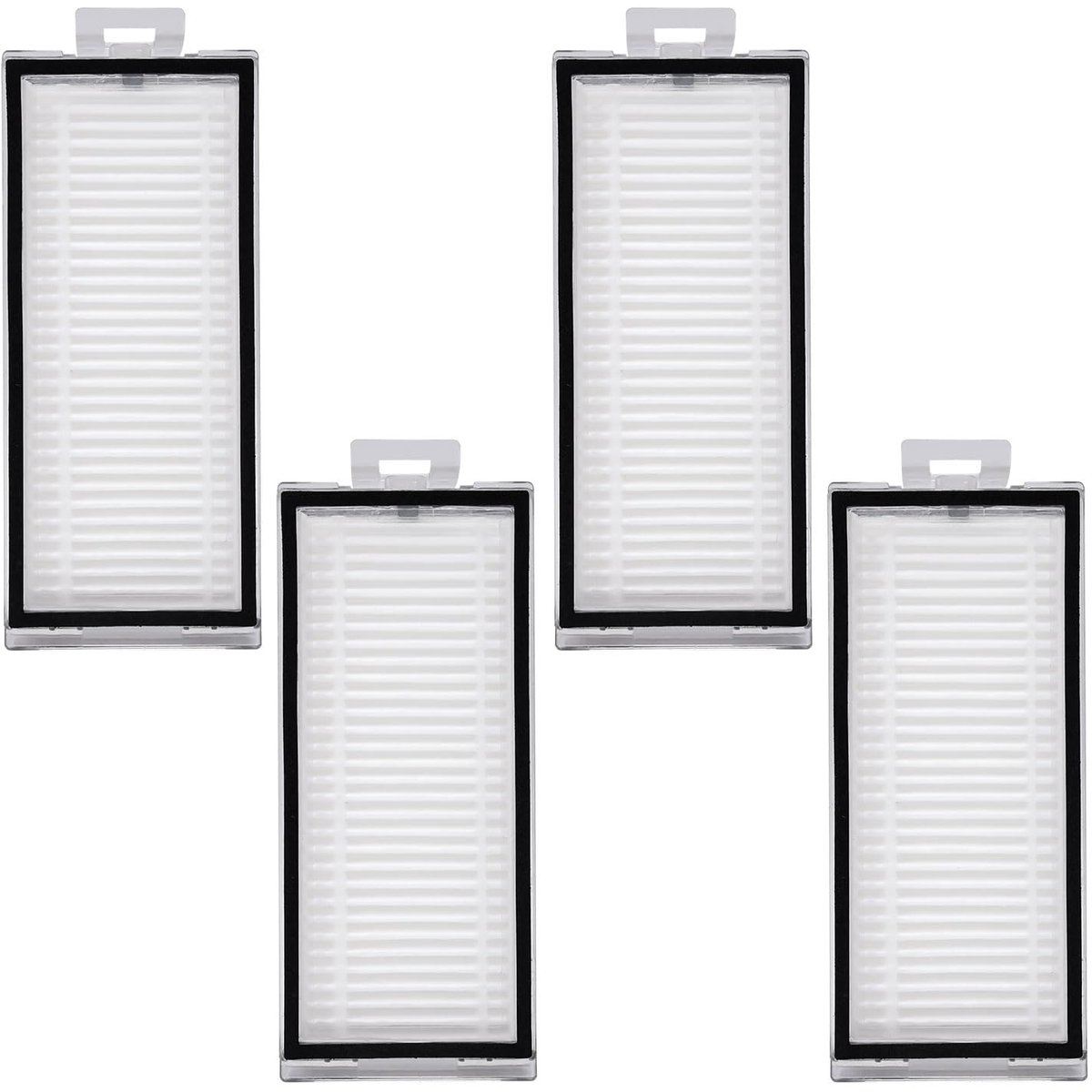 4 stuks wasbare vervangingsfilters voor Roborock Q5 Pro/Q5 Pro+/Q7/Q7 Max+/Q8 Max, vervangingsonderdeel voor robotstofzuigers, efficiënte herbruikbare accessoires