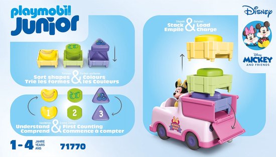 PLAYMOBIL PLAYMOBIL Junior & Disney JUNIOR & Disney: Minnie Mouse's fruit sorteer wagen 71770 van Playmobil — afbeelding 5